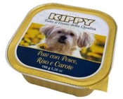 Консервы для собак "KIPPY" паштет, рыба, рис, морковь