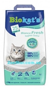 Biokat's Bianco Fresh (Биокетс Бьянко Фреш)  комкующийся белый наполнитель с мелкими гранулами