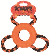 Игрушка для собаки "Zeus Bomber Tri Loop Rubber Dog Toy" - 9 x 18 cm