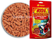 KOI & GoldFish Super Color Sticks  - основной окрашивающий корм для карпов Кои, золотых рыбок