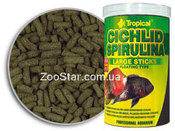 Cichlid Spirulina Medium Sticks - корм со спирулиной для средних цихлид