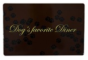 "Dogs favourite Diner" - Коврик под миски для собак