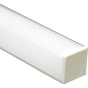 Профиль для светодиодной ленты CAB281 "накладной" квадратный угловой , серебро