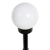Светильник газонный на солнечной батарее PL 250 "шар" 2 белых LED, 2 ножки 5 и 15см (15*43)
