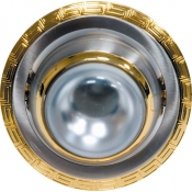 Светильник точечный 1723 R39 жемчужное серебро-золото  E14/ PSG