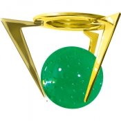 Светильник точечный 1782 Шар золото зеленый