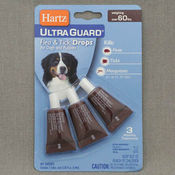 "Ultra Guard Drops for Dogs and Puppies" Капли от блох и клещей для собак более 27 кг 