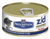 "Prescription Diet Feline z/d" Консервы для кошек при пищевой аллергии и непереносимости пищи