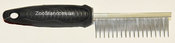 Расческа с резиновой ручкой, зубья разной длины