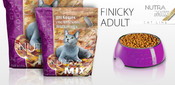 "Finicky Adult" для привередливых кошек с чувствительным пищеварением "С курицей и рисом", 3 кг
