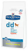 Prescription Diet™ Canine d/d™ Лосось и Рис лечебный корм для собак при дерматологических или желудочно-кишечных расстройства