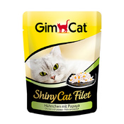 Shiny Cat Filet - консервы для кошек Курица и Папайя (пауч), 70 г