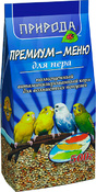 Премиум - меню «Для пера» корм для волнистых попугаев, 500 грамм