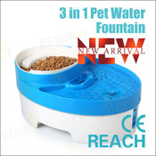 "Pets Water Fountain" Автопоилка фонтан с миской для корма для котов и собак