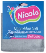 "Microfibre Soft" деликатная салфетка из микрофибры для ухода за оргтехникой, 1 шт