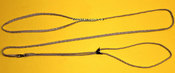 Поводок ринговка с фиксирующим зажимом, модель "Show", капрон,  диаметр 5 мм, 9 цветов