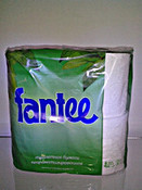 Туалетная бумага "Fantee", белая 4 рулона 
