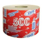 Туалетная бумага "Новый Киев 500", на гильзе, 1 рулон
