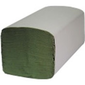 Полотенца бумажные в листах, 1-слойные, зеленые