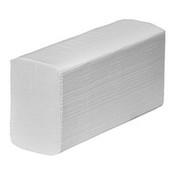 Полотенца бумажные в листах, 1-слойные, белые, 160  штук