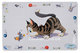 COMIC CAT - коврик под миску для кошек