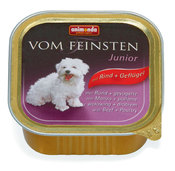 "Vom Feinsten" (Вом Фейнштен) Консервы с говядиной и мясом домашней птицы для щенков и юниоров, 150г