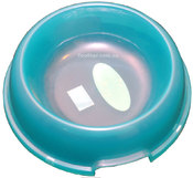 Миска пластиковая круглая голубая, 750 мл