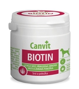 Таблетки для идеальной шерсти у всех собак весом до 25 кг: длинношерстных, с белой шерстью, в период линьки "Canvit Biotin for dogs"