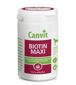 Таблетки для идеальной шерсти у всех собак весом более 25 кг: длинношерстных, с белой шерстью, в период линьки "Canvit Biotin Maxi for dogs"
