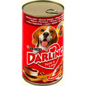 Консервы для собак с мясом и печенью "Darling"